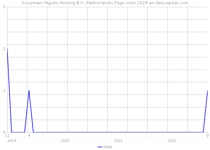 Koopman-Nijpels Holding B.V. (Netherlands) Page visits 2024 
