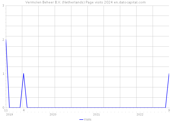 Vermolen Beheer B.V. (Netherlands) Page visits 2024 