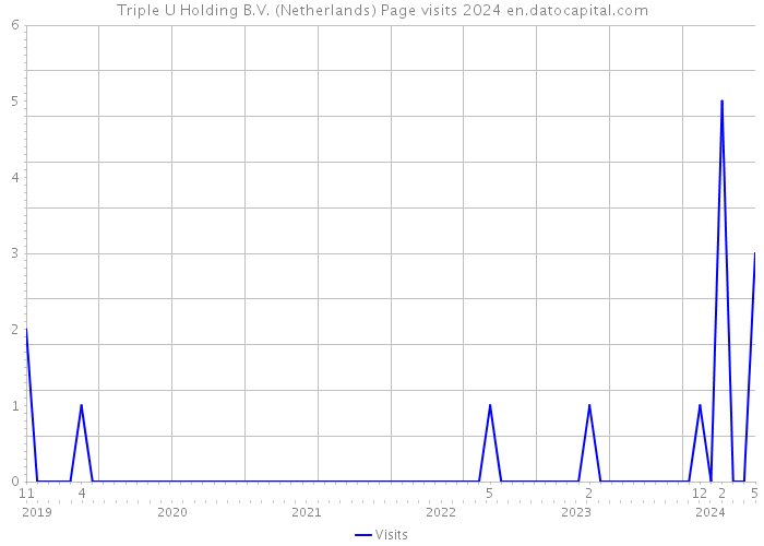 Triple U Holding B.V. (Netherlands) Page visits 2024 