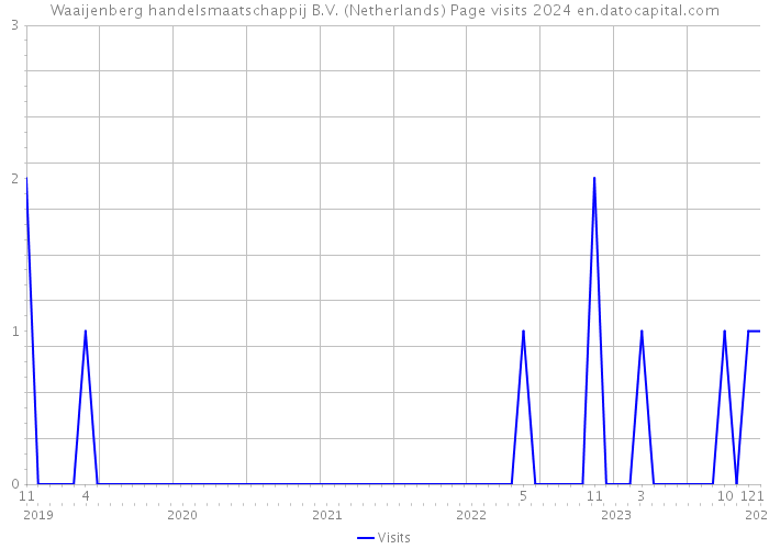 Waaijenberg handelsmaatschappij B.V. (Netherlands) Page visits 2024 