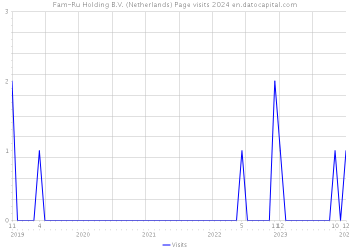 Fam-Ru Holding B.V. (Netherlands) Page visits 2024 