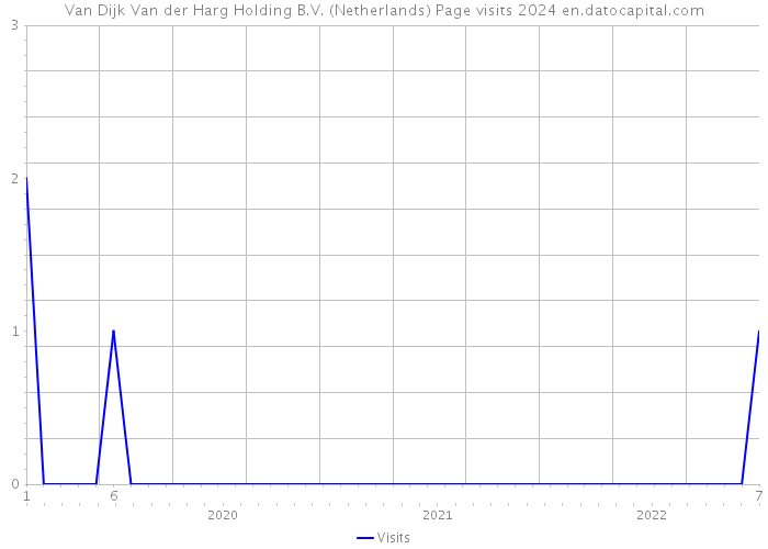 Van Dijk Van der Harg Holding B.V. (Netherlands) Page visits 2024 