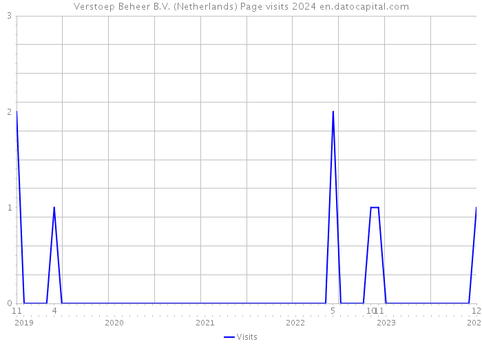Verstoep Beheer B.V. (Netherlands) Page visits 2024 