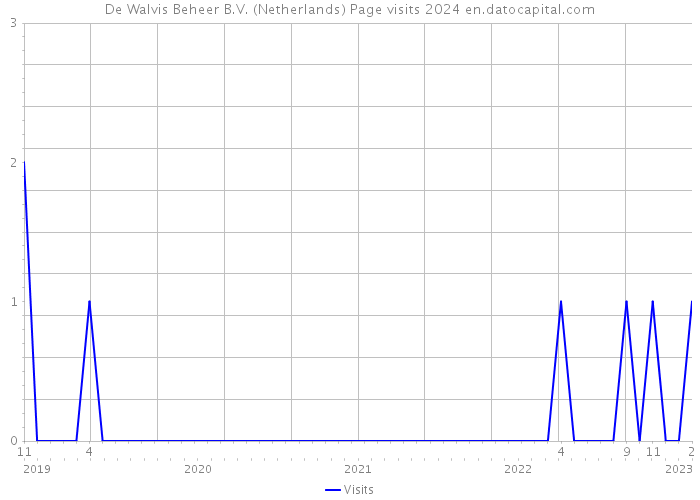 De Walvis Beheer B.V. (Netherlands) Page visits 2024 