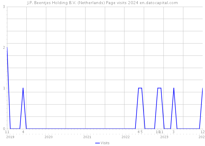 J.P. Beentjes Holding B.V. (Netherlands) Page visits 2024 