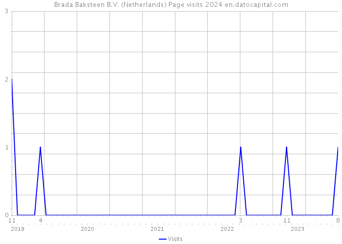 Brada Baksteen B.V. (Netherlands) Page visits 2024 