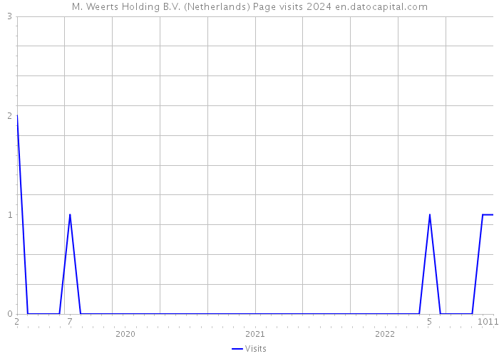 M. Weerts Holding B.V. (Netherlands) Page visits 2024 