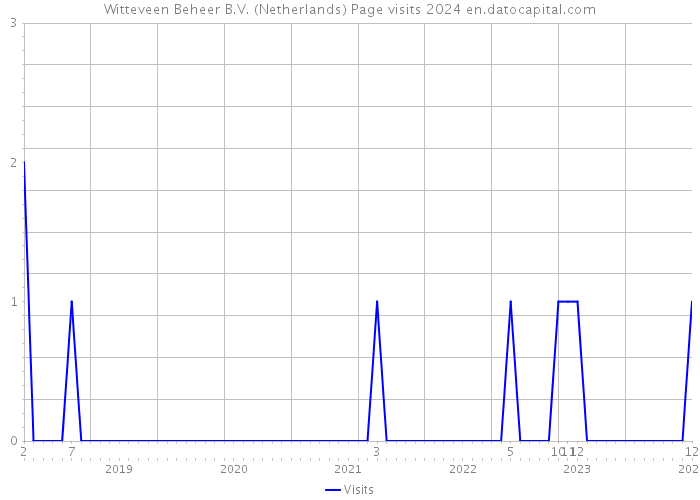 Witteveen Beheer B.V. (Netherlands) Page visits 2024 