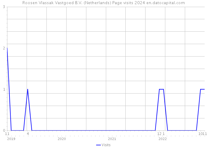 Roosen Vlassak Vastgoed B.V. (Netherlands) Page visits 2024 