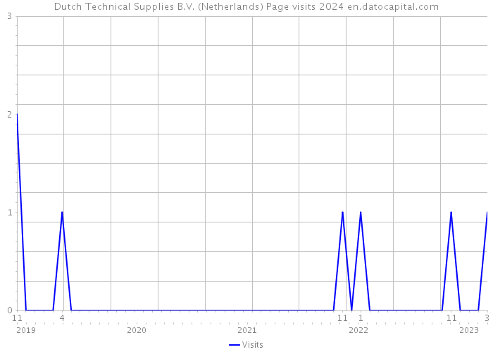 Dutch Technical Supplies B.V. (Netherlands) Page visits 2024 