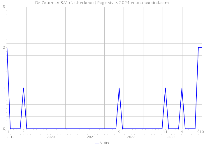 De Zoutman B.V. (Netherlands) Page visits 2024 