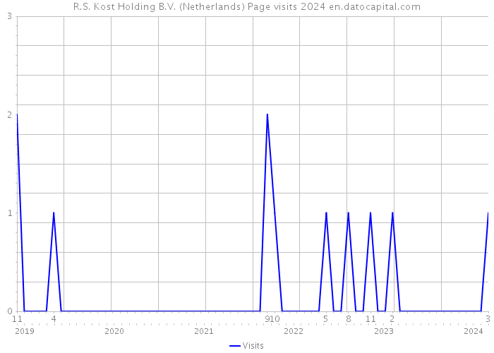 R.S. Kost Holding B.V. (Netherlands) Page visits 2024 