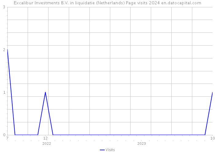 Excalibur Investments B.V. in liquidatie (Netherlands) Page visits 2024 