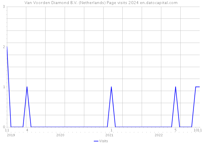 Van Voorden Diamond B.V. (Netherlands) Page visits 2024 
