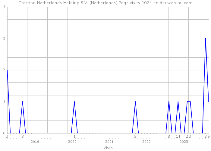 Traction Netherlands Holding B.V. (Netherlands) Page visits 2024 