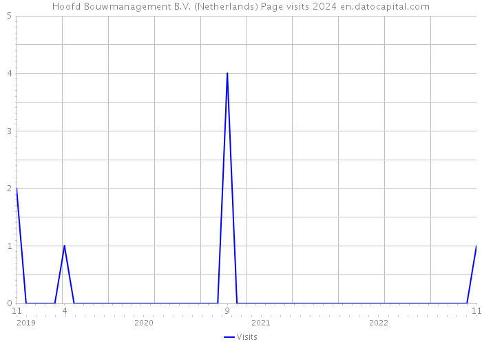 Hoofd Bouwmanagement B.V. (Netherlands) Page visits 2024 