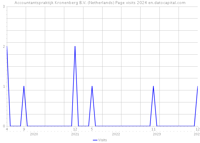 Accountantspraktijk Kronenberg B.V. (Netherlands) Page visits 2024 