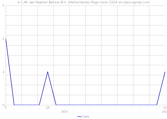 A.C.W. van Haaster Beheer B.V. (Netherlands) Page visits 2024 