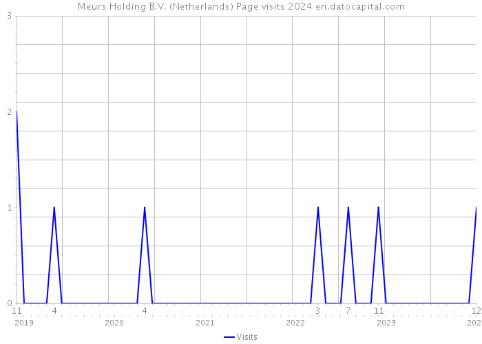 Meurs Holding B.V. (Netherlands) Page visits 2024 