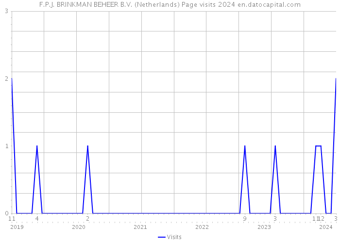 F.P.J. BRINKMAN BEHEER B.V. (Netherlands) Page visits 2024 