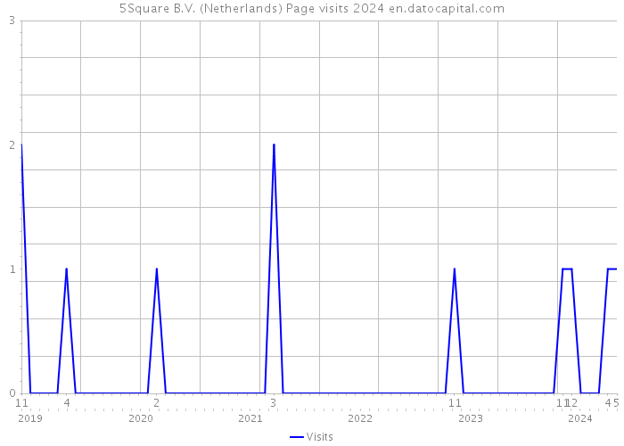 5Square B.V. (Netherlands) Page visits 2024 