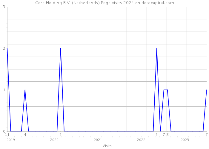 Care Holding B.V. (Netherlands) Page visits 2024 