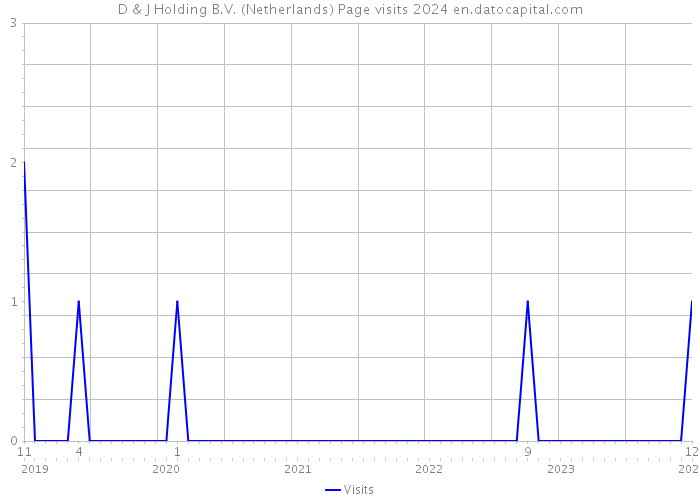 D & J Holding B.V. (Netherlands) Page visits 2024 