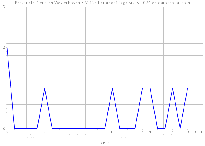 Personele Diensten Westerhoven B.V. (Netherlands) Page visits 2024 
