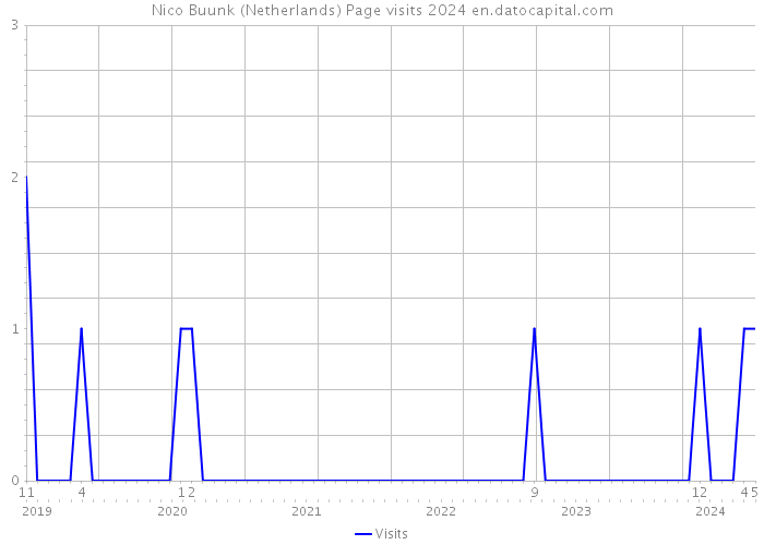 Nico Buunk (Netherlands) Page visits 2024 