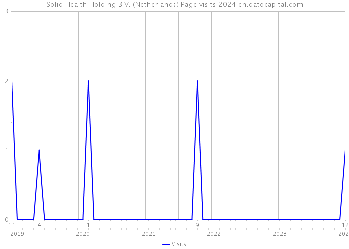 Solid Health Holding B.V. (Netherlands) Page visits 2024 