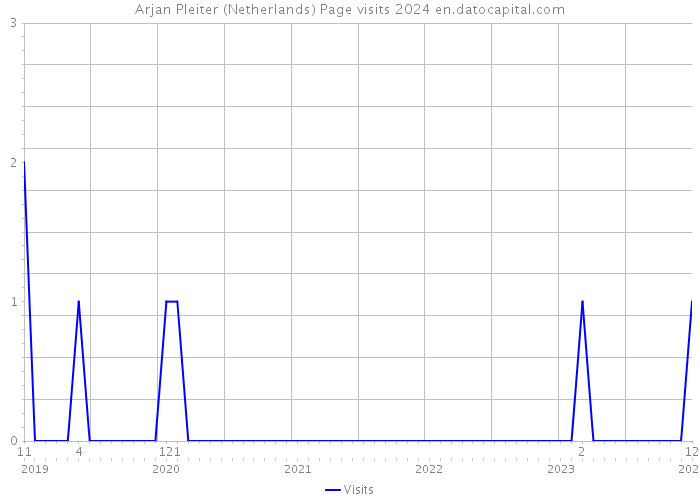 Arjan Pleiter (Netherlands) Page visits 2024 