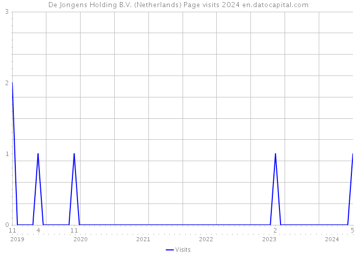 De Jongens Holding B.V. (Netherlands) Page visits 2024 