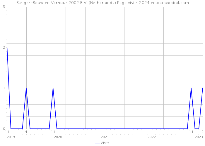 Steiger-Bouw en Verhuur 2002 B.V. (Netherlands) Page visits 2024 