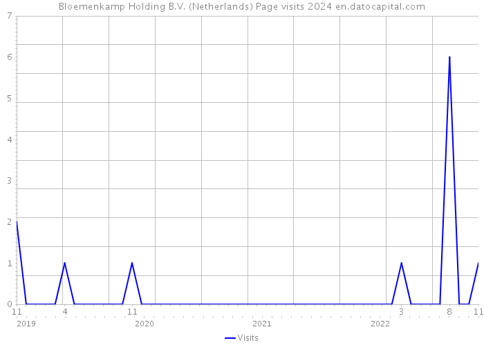 Bloemenkamp Holding B.V. (Netherlands) Page visits 2024 