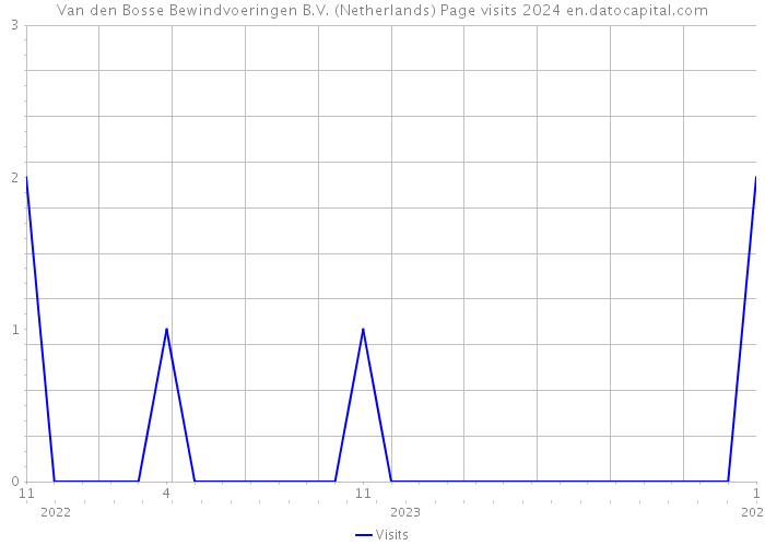 Van den Bosse Bewindvoeringen B.V. (Netherlands) Page visits 2024 