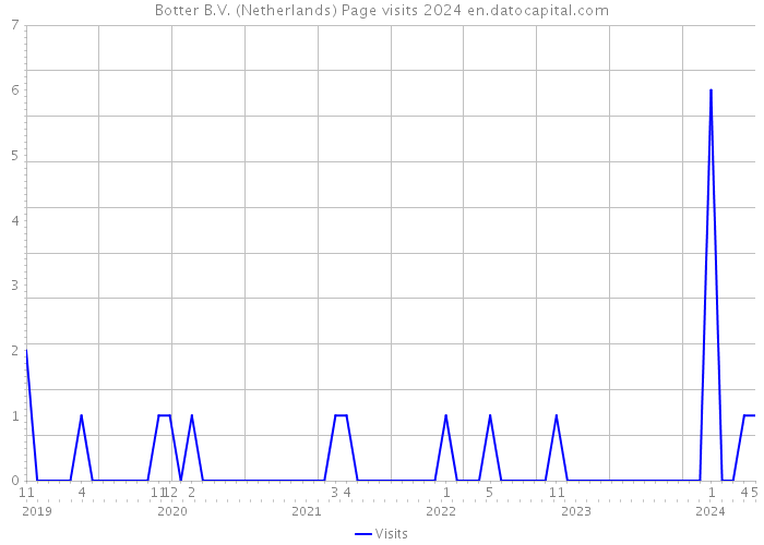 Botter B.V. (Netherlands) Page visits 2024 