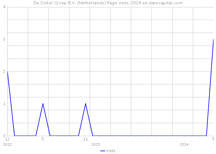 De Cirkel Groep B.V. (Netherlands) Page visits 2024 