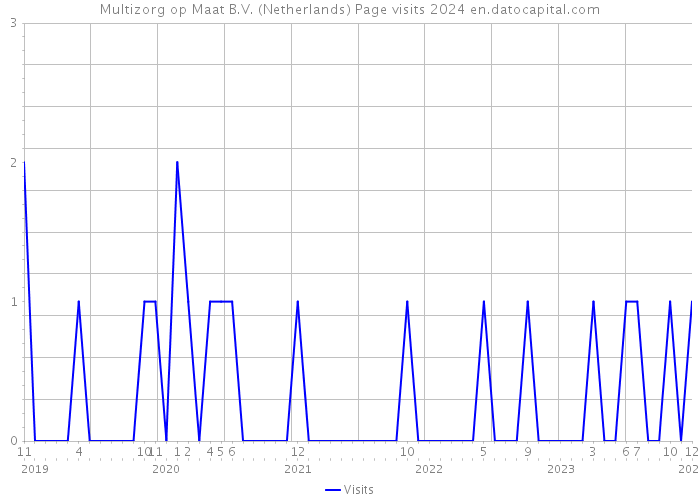 Multizorg op Maat B.V. (Netherlands) Page visits 2024 