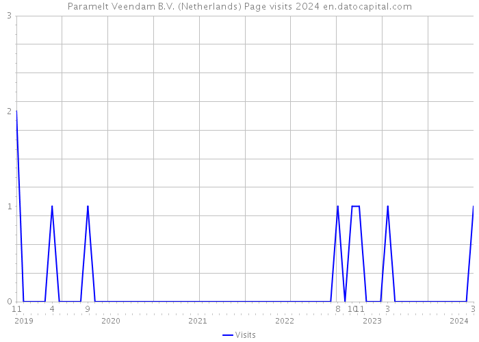 Paramelt Veendam B.V. (Netherlands) Page visits 2024 