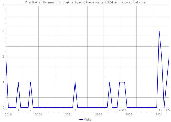 Pim Botter Beheer B.V. (Netherlands) Page visits 2024 