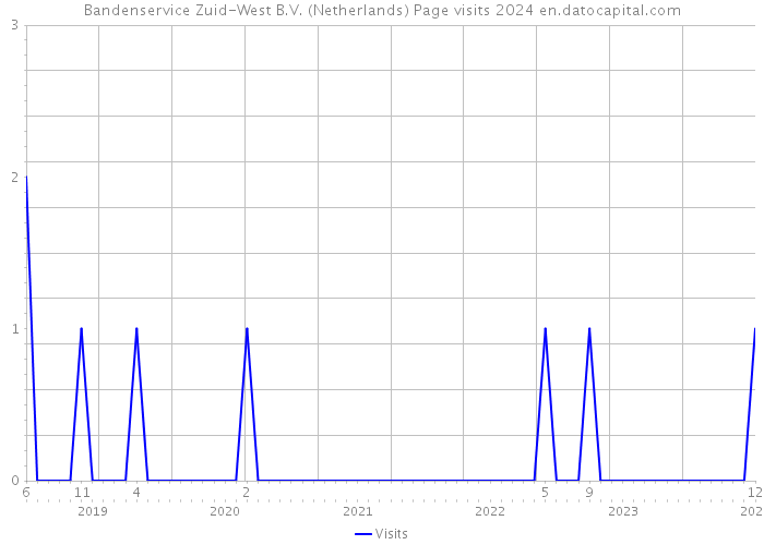 Bandenservice Zuid-West B.V. (Netherlands) Page visits 2024 