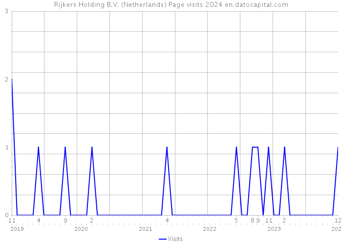 Rijkers Holding B.V. (Netherlands) Page visits 2024 