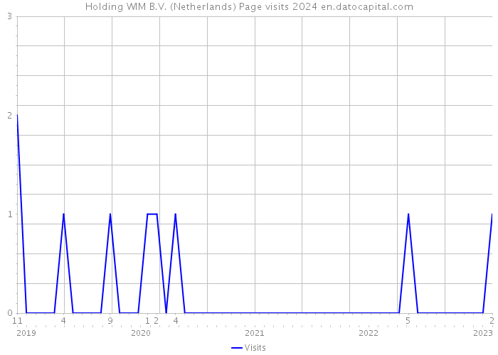 Holding WIM B.V. (Netherlands) Page visits 2024 