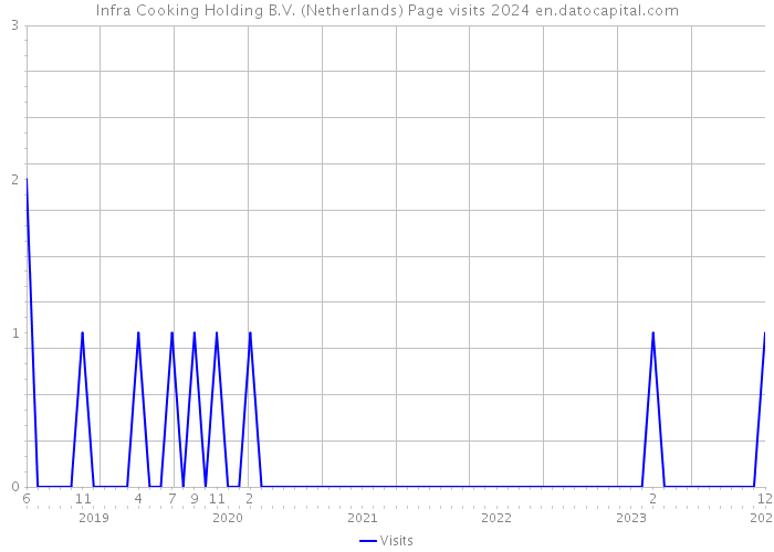 Infra Cooking Holding B.V. (Netherlands) Page visits 2024 
