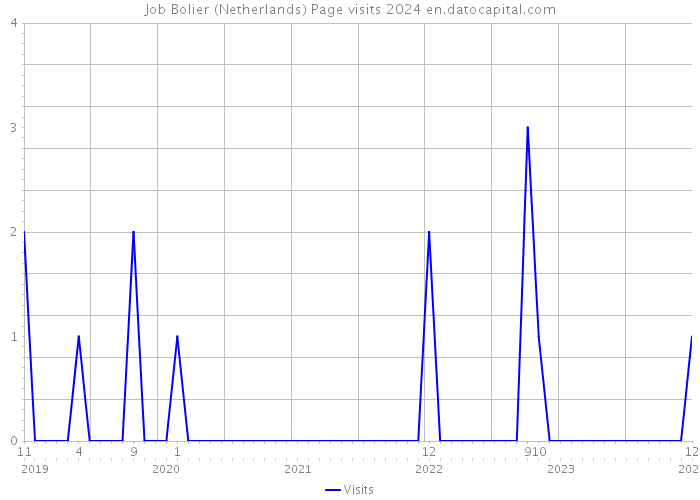 Job Bolier (Netherlands) Page visits 2024 