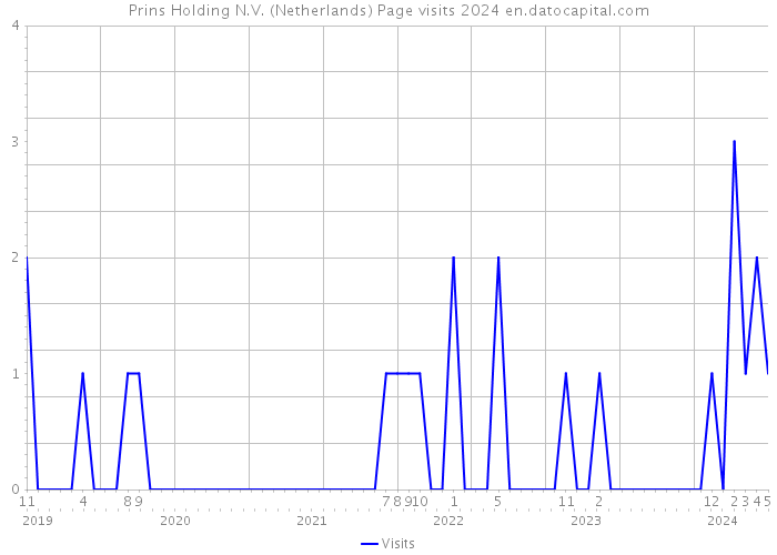 Prins Holding N.V. (Netherlands) Page visits 2024 