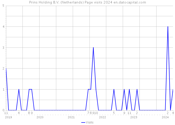 Prins Holding B.V. (Netherlands) Page visits 2024 