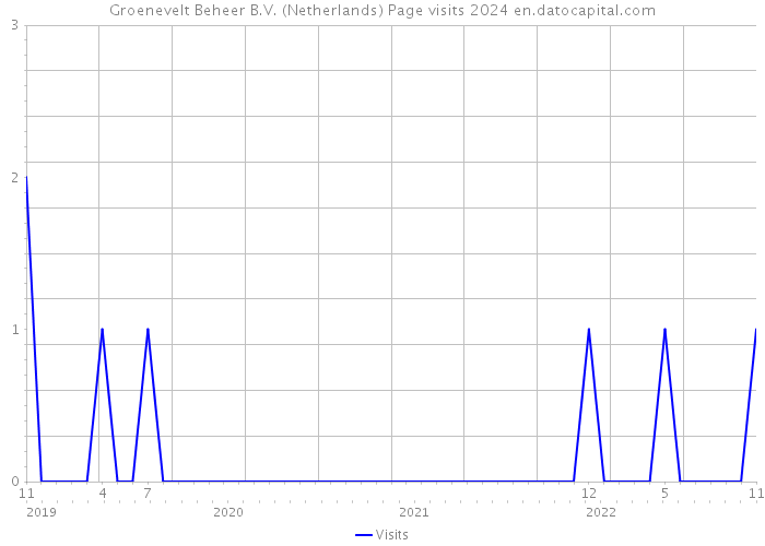 Groenevelt Beheer B.V. (Netherlands) Page visits 2024 