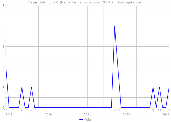 Meyer Holding B.V. (Netherlands) Page visits 2024 