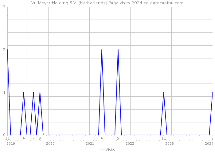 Vu Meyer Holding B.V. (Netherlands) Page visits 2024 